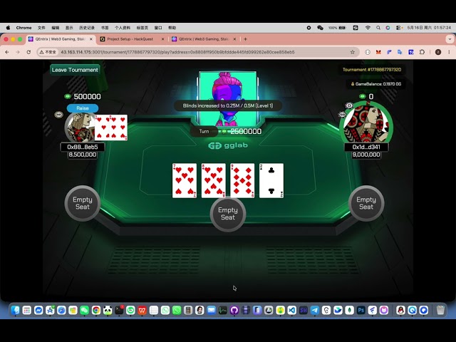 poker game base on 0G