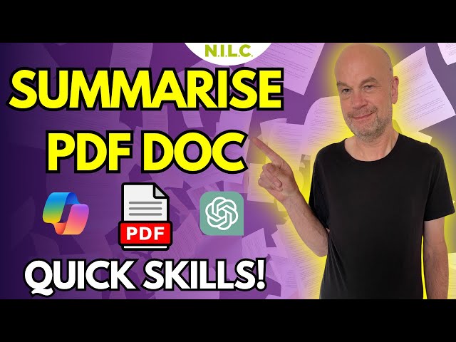 HOW TO Summarise a PDF Document using AI | ChatGPT & Copilot