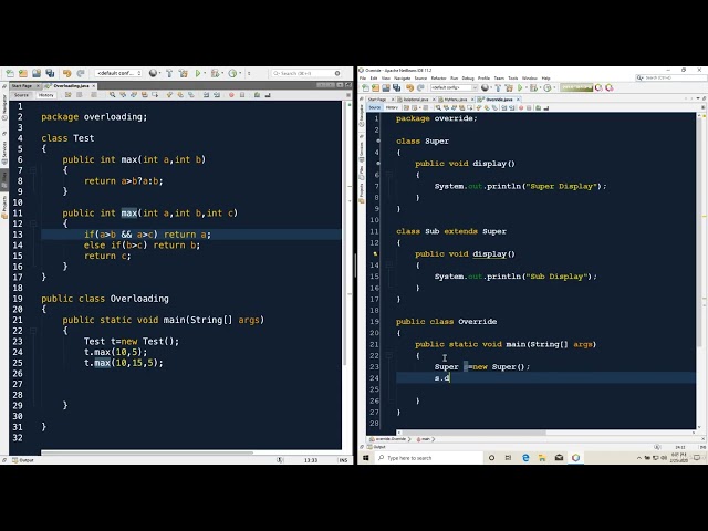 Lecture 12.15 : Polymorphism using Overloading and Overriding — [Abdul Bari] Java Course