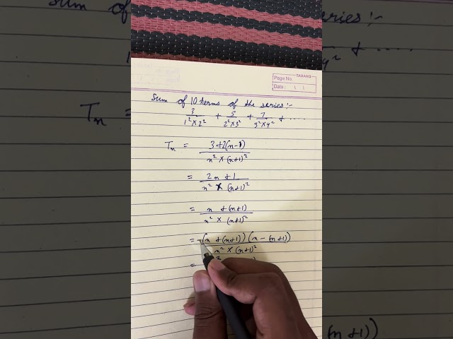 Sequence and series [f(n)-f(n-1)]