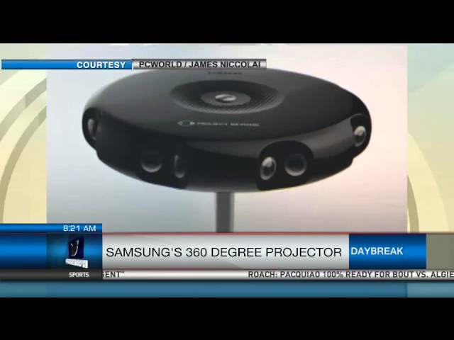 Samsung's 360 Degree Projector
