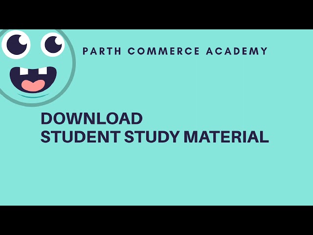 Download STUDENT STUDY Material for revision class 12th Business Studies published by CBSE