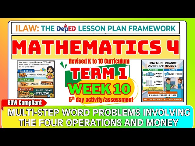 Math 4 Term 1 Week 10