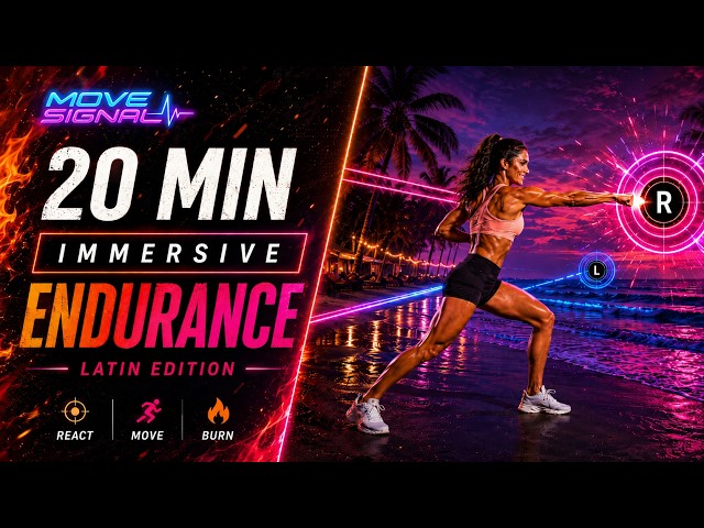 20 MIN IMMERSIVE INTERACTIVE ENDURANCE WORKOUT #01 | LATIN EDITION 🔥