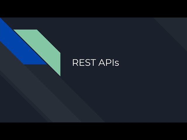 REST APIs