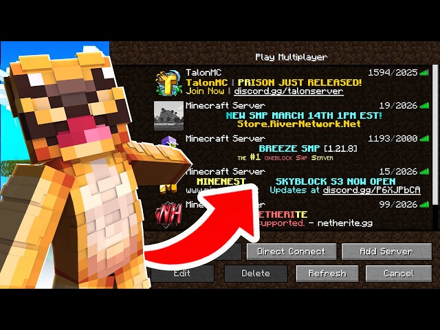 *BEST* Top 5 Minecraft Servers You Seriously Need to Join (Bedrock/Java)