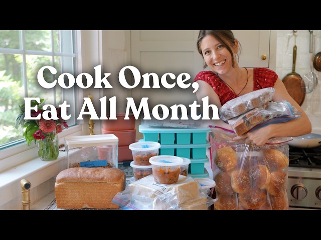 ¡Cocina una vez, come por un mes! Comidas reales para congelar