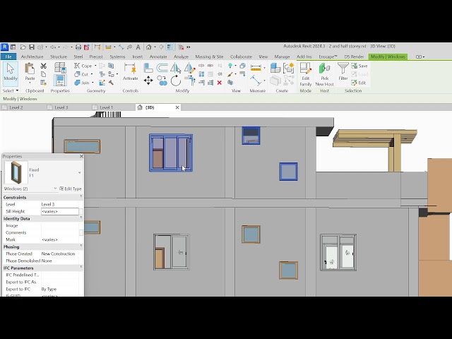 revit autocad to revit modeling part-6