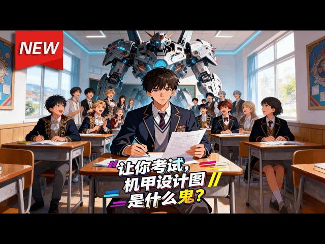 MULTISUB📢新番上线《让你考试，机甲设计图是什么鬼？》第1~84集丨学渣林夏意外绑定高考满分系统，考场上闭眼答题，作文写出千古奇文，数学用顶尖公式解题，轻松拿下全省状元！#破晓动漫社