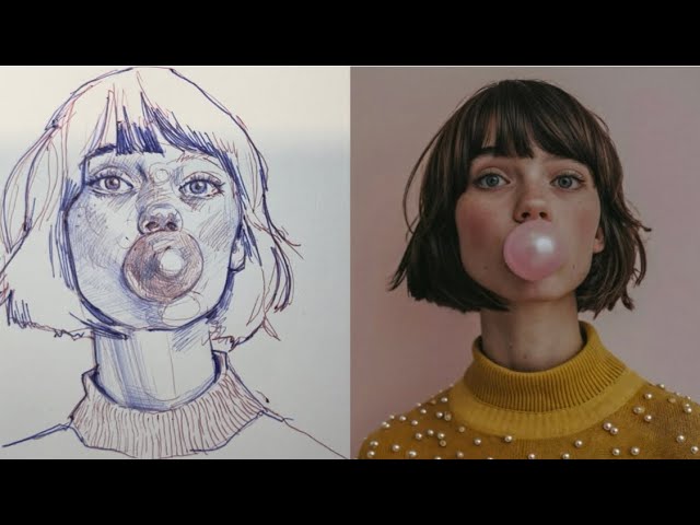 Step by step portrait drawing tutorials | how to draw a portrait
