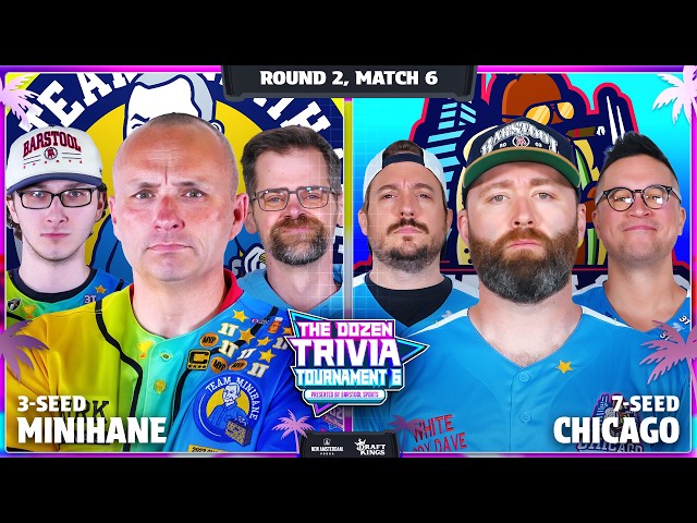 3-Minihane vs. 7-Chicago | Round 2, Match 6 - Dozen Trivia Tournament 6