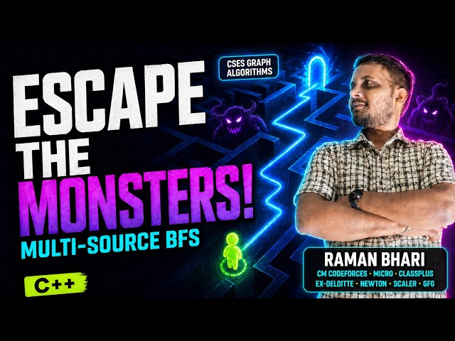 CSES Monsters Solution in C++ | Multi-Source BFS Explained
