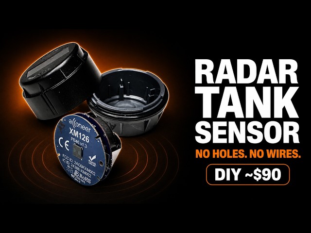 Build a wireless RADAR tank sensor for your van or boat - no holes, no wires, no soldering (DIY)