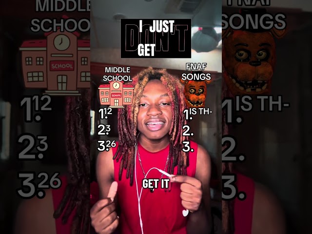BASIC MIDDLE SCHOOL QUESTIONS VS FNAF SONGS! #fnaf #fivenightsatfreddys #quiz #music #lyricquiz