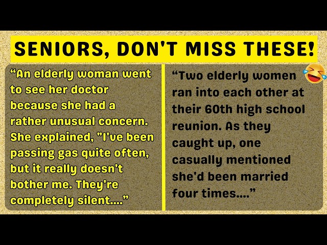 Seniors: STOP Scrolling and Laugh At These Clean Jokes 🤣
