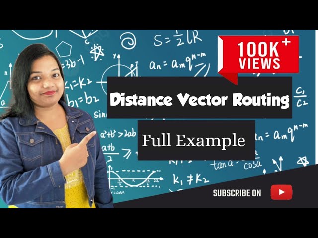 Distance Vector Routing algorithm example in Computer Networks | Distance Vector Routing Protocol