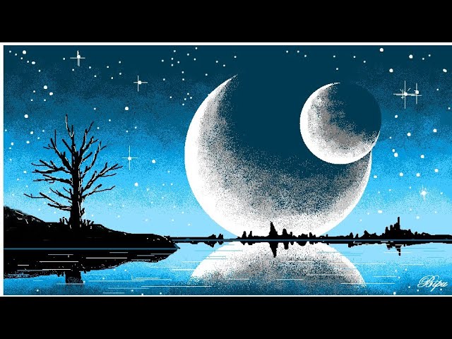 How to Draw in Ms Paint | drawing in paint in computer | paint in computer | scenery drawing
