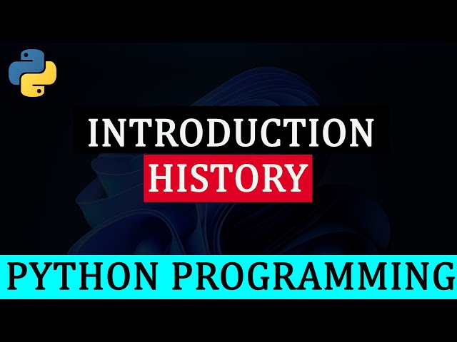 Introduction To Python Programming Language