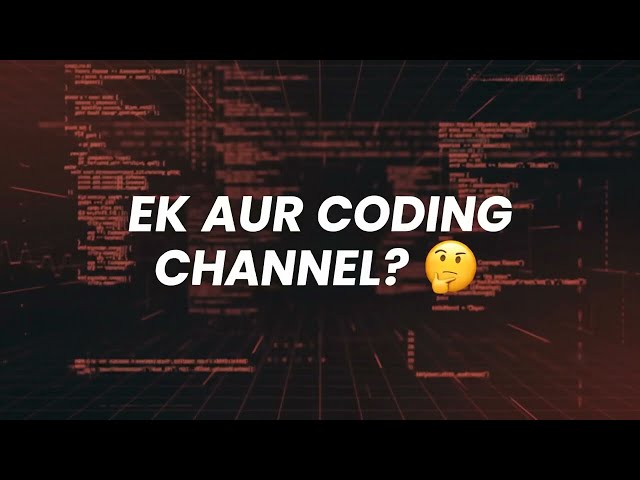 Ek Aur Coding Channel? 👀 | IamPramo