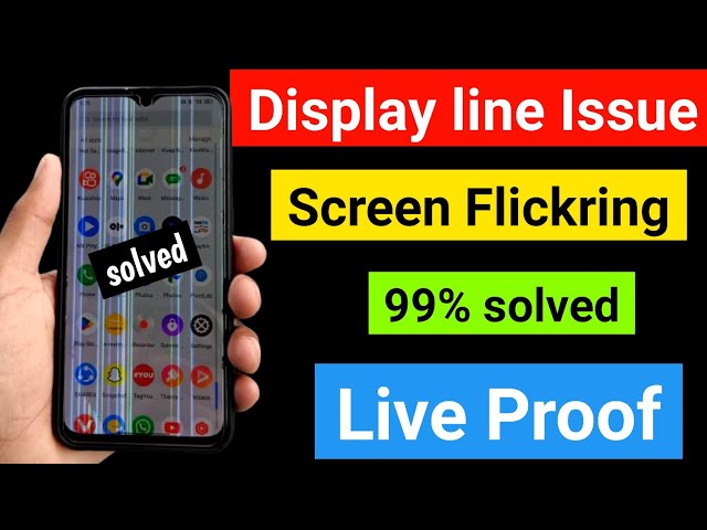 How to remove lines from phone screen | How to fix display line issues on mobile | Vertical lines