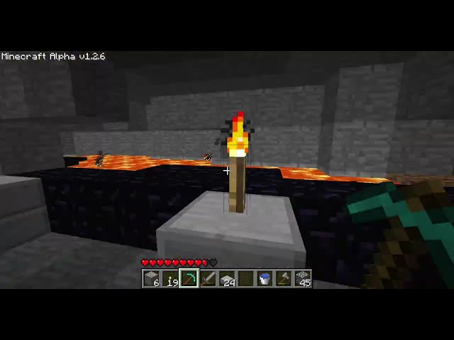 Approximately 14 Minutes of Unedited Minecraft Alpha Obsidian Breaking Gameplay (Part 2)