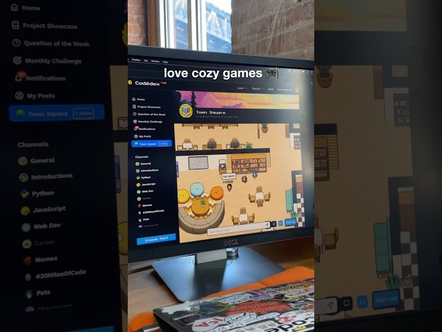 it’s basically stardew valley, but for learning to code! 🌐 codedex.com