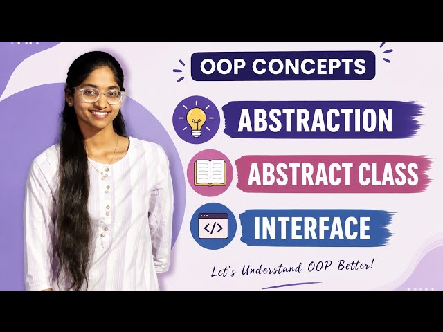 Abstraction in Java Explained Clearly | Abstract class | Abstract Class vs Interface | OOP Concepts