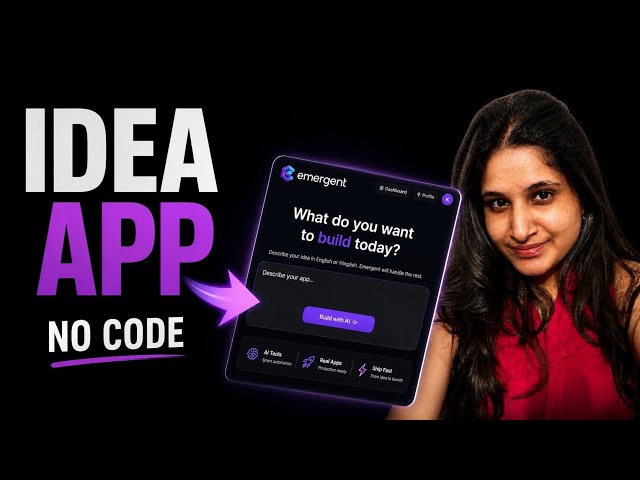 No Coding. Just AI. My @Emergent Experience #talkdatawithjain
