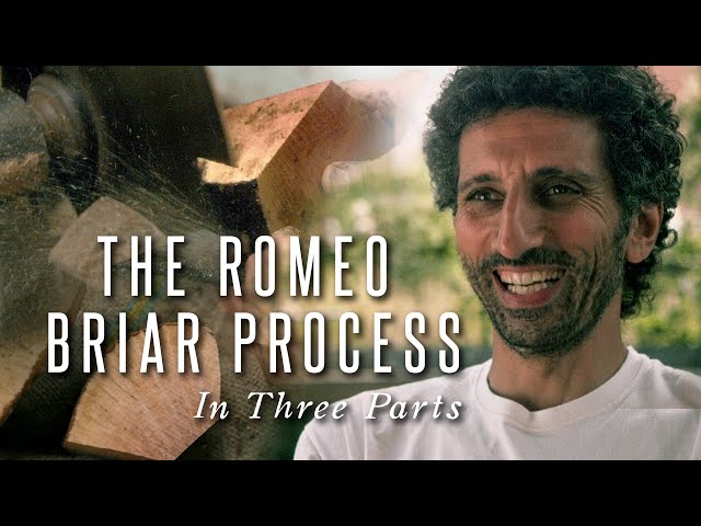 The Romeo Briar Process - How to cut briar for tobacco pipes.