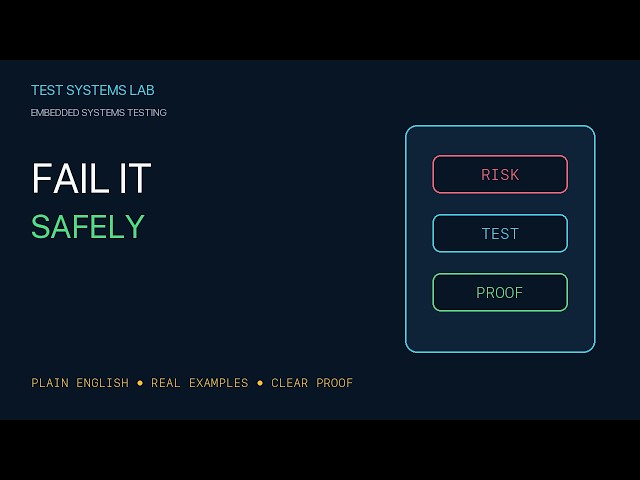 Embedded Fault Injection — Test Failures Safely