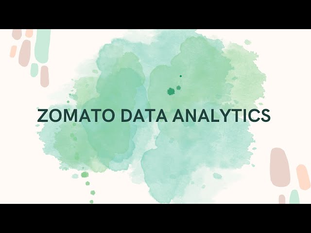 ZOMATO DATA ANALYTICS
