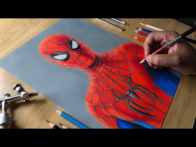 Drawing Spider-Man: Brand New Day – Coloured Pencil Art Process