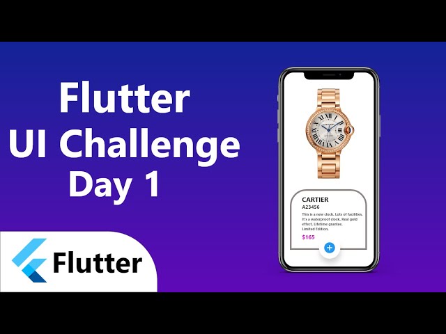 Flutter uI challenge day-1 (bangla) with source code | flutter bangla tutorial