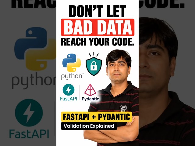 FastAPI + Pydantic: Validate Your API Like a Pro #coding #python