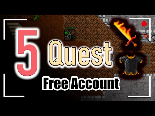 TIBIA 5 QUEST PARA FREE ACCOUNT [ENG SUB]