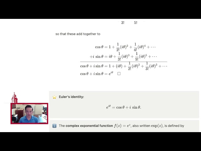 596C.C3.8 The Complex Exponential Function - Algebra
