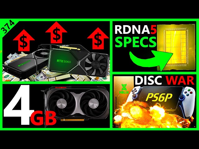 Nvidia Price Hikes, AMD RDNA 5 Specs, PS6 vs XBOX Helix Disc War, RX 9050 4GB | Broken Silicon 374