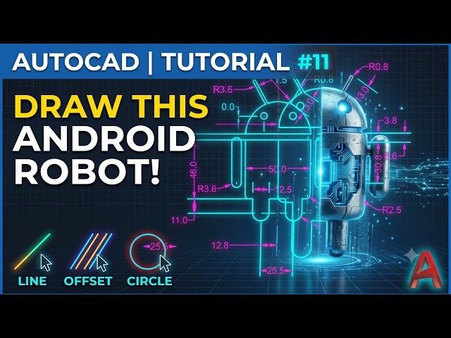 AutoCAD 2D Tutorial #11| Practice Drawing Step by Step @sharmacad  #autocad #autocadtutorial