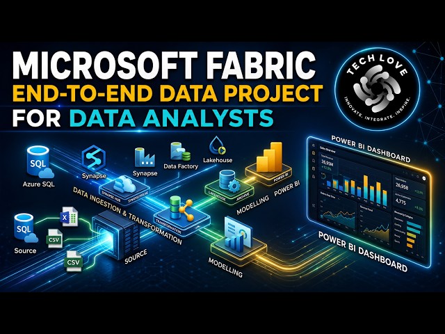 Microsoft Fabric End-to-End Data Project | Azure SQL | Synapse | Data Factory | Lakehouse | Power BI