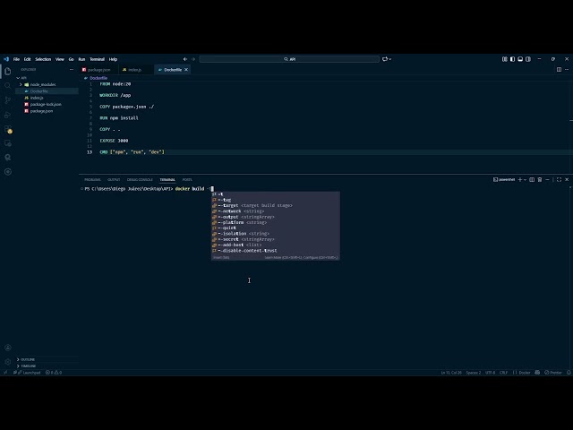 Creando un Dockerfile