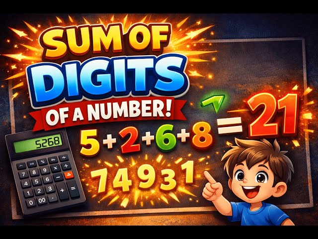 Sum of Digits of a Number 🔢 | Easy Logic