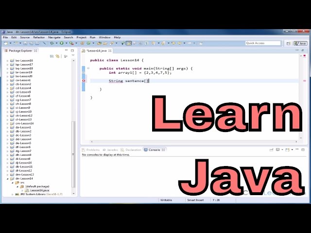 Lesson 14 - Java Tutorial - Arrays Of Strings