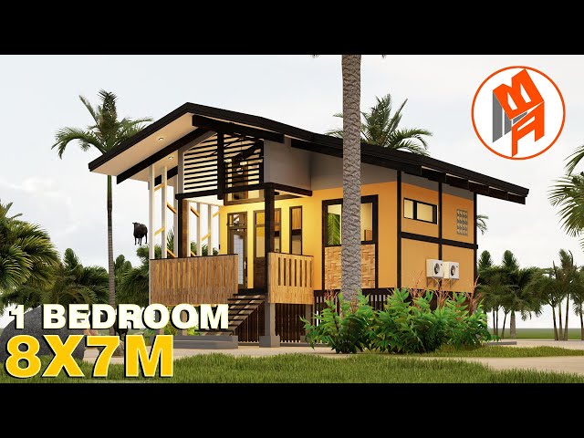 Farm House Design - Elevated 1 Bedroom Home w/ Loft