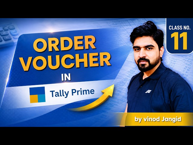 ORDER VOUCHERS IN TALLY PRIME #tally #account #accounting #ICONCOMPUTECH #excel