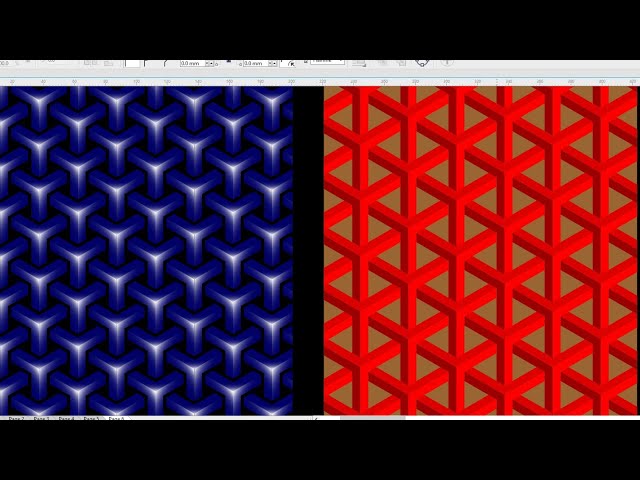 Y shape geometric 3D pattern design in CorelDRAW | Coreldraw tutorial | Coreldraw designing ideas 