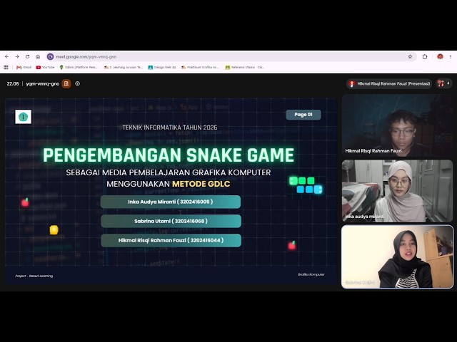 PJBL - SNAKE GAME DENGAN METODE GDLC | GRAFIKA KOMPUTER | PROPOSAL, TESTING DAN HASIL PENGEMBANGAN