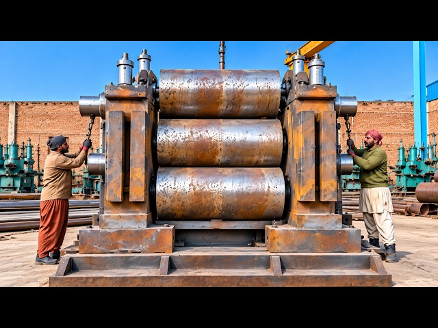 AMAZING SKILL of a Pakistani Workshop Making a GIANT GRINDING MACHINE -   @hydraulichands