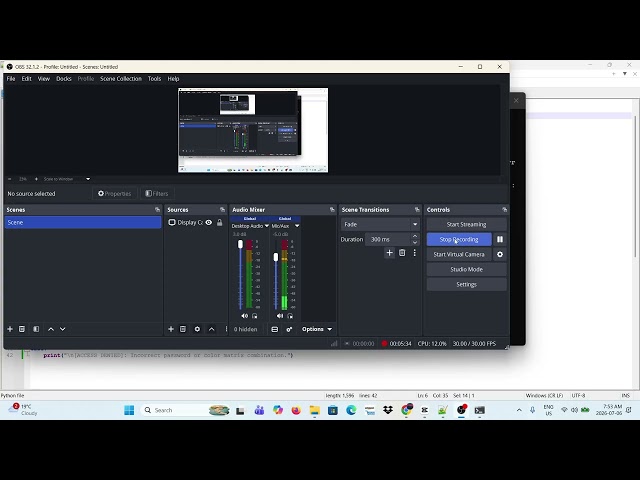 Building an RGB Password Vault in Python (One-Take RAW + Live Fix) | ariananation, TUTORIAL