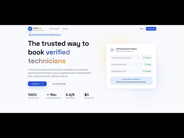 FindVick | SIH26199 | Local Technician Service Marketplace | SIH 2026 MVP Demo