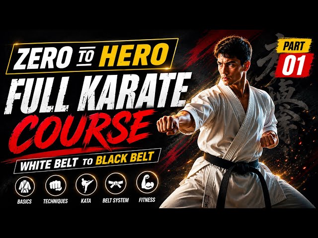 Learn Karate at Home: Zero to Hero | Part 1. how to learn karate at home
